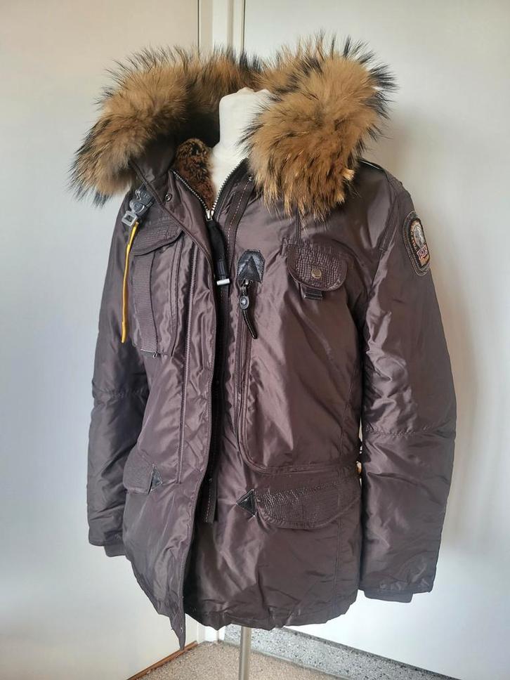 Parajumpers Winterjas XL (valt als M/L) - ZGAN, Kleding | Dames, Jassen | Winter, Zo goed als nieuw, Maat 42/44 (L), Bruin, Ophalen of Verzenden