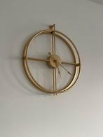 Round Gold Wall Clock 50 cm | Ronde Gouden Wandklok 50 cm, Huis en Inrichting, Woonaccessoires | Klokken, Ophalen
