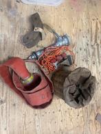 Oude brandweerslang, vintage brandweer spullen, brandweer, Ophalen