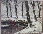 Louis van Soest (1867-1948)-Winterlandschap (1904), Ophalen of Verzenden