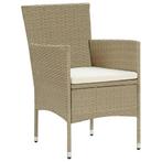 Tuinstoelen Miami SET 2 st poly rattan beige - NIEUW, Wicker, Nieuw, Verzenden