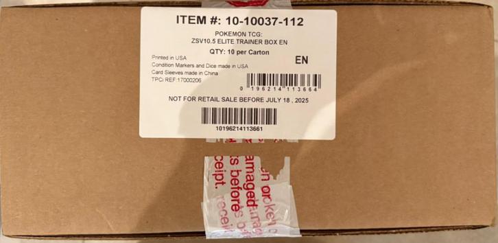 Pokémon Black Bolt Elite Trainer Box CASE (10x ETB) – Nieuw, Hobby en Vrije tijd, Verzamelkaartspellen | Pokémon, Nieuw, Boosterbox