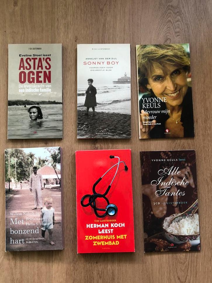 6 luisterboeken, Boeken, Luisterboeken, Cd, Volwassene, Ophalen of Verzenden