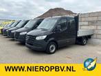 Mercedes-Benz Sprinter 317CDI Dubbelcabine Openlaadbak 3500K, Gebruikt, Euro 6, Zwart, Mercedes-Benz