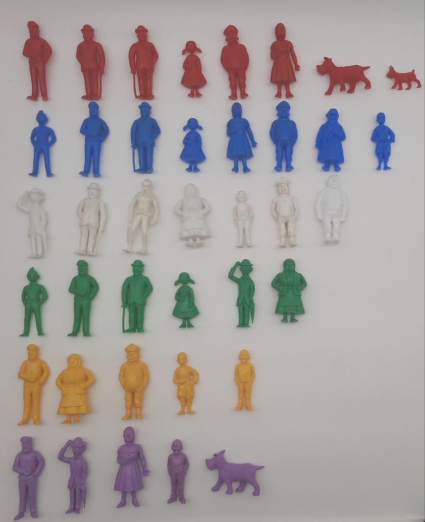 Kuifje en het Haaienmeer 39 figuren Esso Belvision 1973, Ophalen of Verzenden, Kuifje, Zo goed als nieuw, Beeldje of Figuurtje