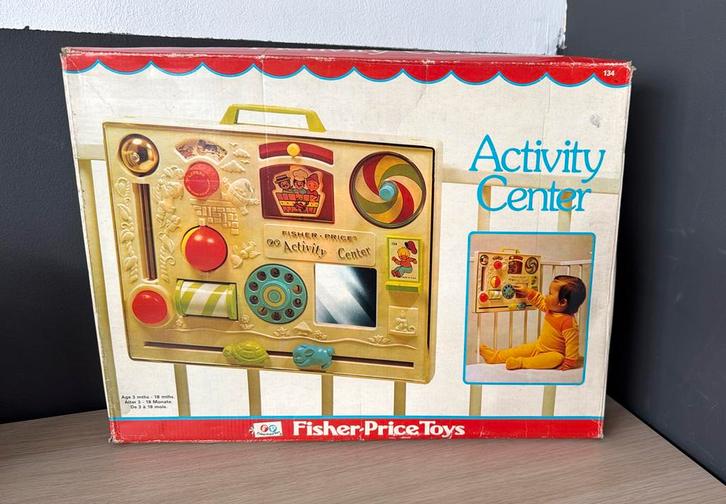 Vintage Fisher- Price activiteiten centre, Verzamelen, Speelgoed, Gebruikt, Ophalen of Verzenden