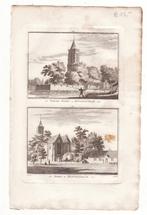 Monnickendam ets / gravure Kerk en Nieuwe Poort H. Spilman, Antiek en Kunst, Kunst | Etsen en Gravures, Verzenden