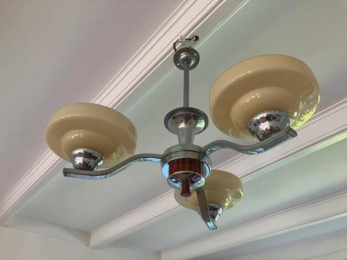 Art deco plafondlamp, Antiek en Kunst, Antiek | Glas en Kristal, Ophalen