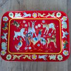 Vintage kinder dienblad met dieren blik, Antiek en Kunst, Antiek | Speelgoed, Ophalen of Verzenden