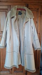 Warme jas van (nep) bont en suede Faux fur Yest 48, Beige, Maat 46/48 (XL) of groter, Nieuw, Ophalen of Verzenden