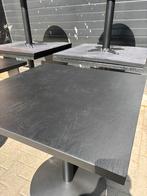Partij horeca tafels 80 x 80 cm eiken zwart gelakt 14 stuks, Ophalen, Vierkant, 50 tot 100 cm