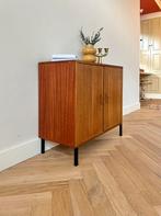 Vintage wandmeubel simpla lux teak hout jaren 50/60/70, Ophalen, Minder dan 150 cm, 25 tot 50 cm, Gebruikt