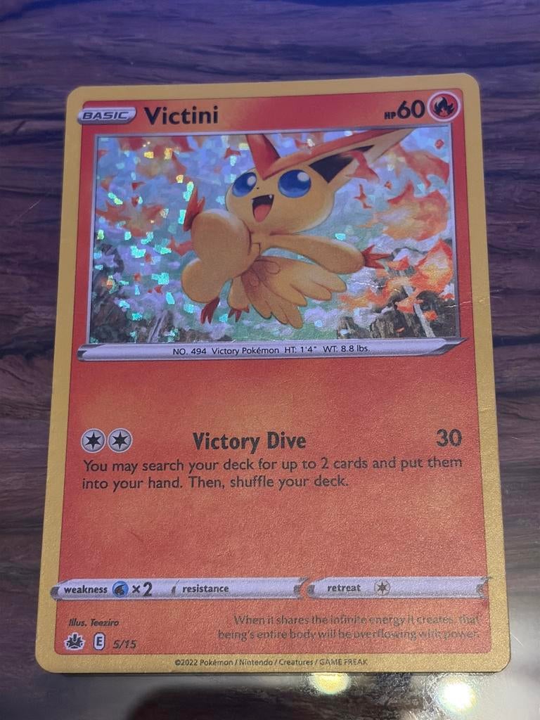 Victini McDonald's 2022, Ophalen of Verzenden, Gebruikt, Losse kaart, Foil