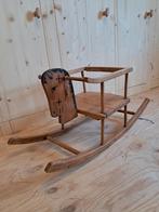 Brocante  oude Houten hobbelpaard, Ophalen, Gebruikt