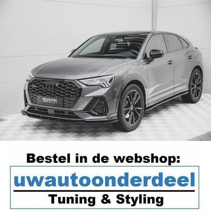 Spoiler Voorspoiler Lip Splitter Voor Audi Q3 Sportback S Li, Auto diversen, Tuning en Styling, Verzenden