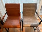Set eetkamer stoelen 6 stuks, Ophalen, Bruin, Leer, Zo goed als nieuw