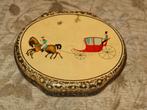 70 jaar oud blik, Albert Heijn Zaandam, koets met paarden, Verzamelen, Blikken, Verzenden, Gebruikt, Overige, Overige merken