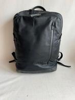 Aunts&Uncles rugzak met leer accenten laptopvak zwart 4vaks, Overige merken, Gebruikt, 25 tot 40 cm, Ophalen of Verzenden