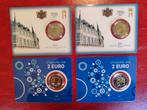 Luxemburg 2 euro 2025 BU 4 x Coincard Hendrik Schuman Kleur, Ophalen of Verzenden, Luxemburg, 2 euro, Setje