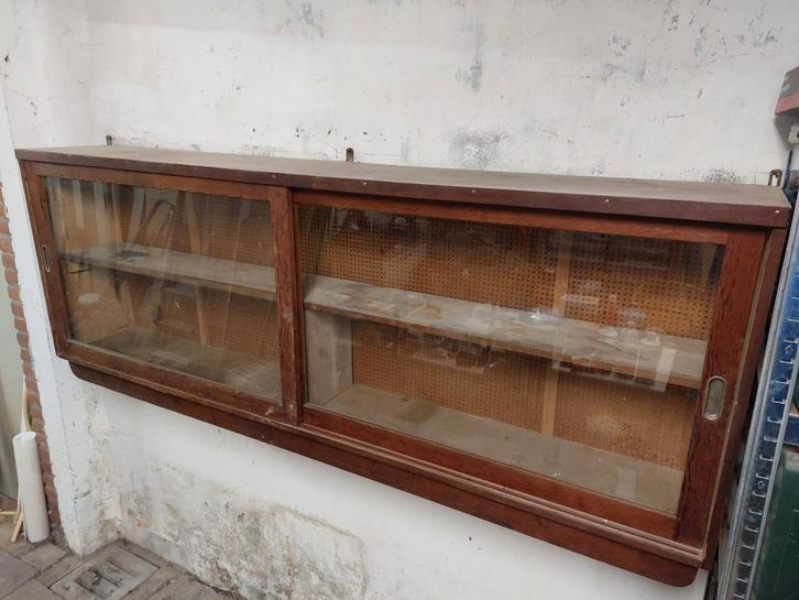 Wandkast om op te hangen met schuifdeuren, Huis en Inrichting, Kasten | Vitrinekasten, Gebruikt, Minder dan 100 cm, 200 cm of meer