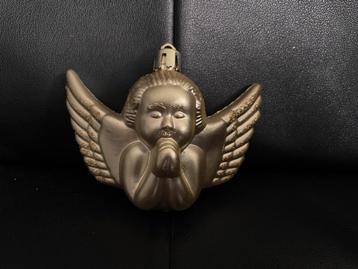 Oude-vintage kerstboomhanger Engeltje goudkleurig beschikbaar voor biedingen