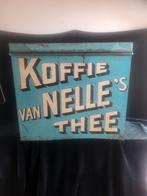 Mooie turquoise/groen van Nelle blik, Verzamelen, Ophalen of Verzenden, Gebruikt, Koffie, Van Nelle