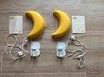 Wand Lamp Maan (2x) kinderkamer, geel, Ophalen, Gebruikt, Lamp