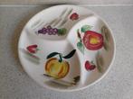 Bord 25,5 cm. 3 vakken Fruit Ironstone Ware Eaglebrand, Huis en Inrichting, Keuken | Servies, Keramiek, Ophalen of Verzenden, Zo goed als nieuw