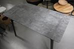 Hippe grijze bartafel metaal grijs betonlook industrieel, Metaal, Zo goed als nieuw, Ophalen