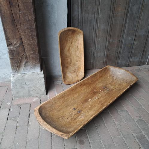 Oude brocante houten trog trogje deegbak *Etage3*, Huis en Inrichting, Woonaccessoires | Overige, Gebruikt, Ophalen of Verzenden