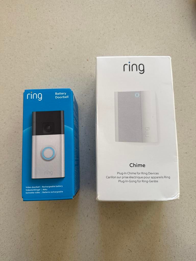 Nieuwe Ring Deurbel + Chime Draadloos, Ophalen, Beweging, Nieuw, Compleet systeem