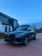 VERKOCHT: Audi Q3 Sportback 35 TFSI 3x S-Line |Pano|360|B&O|, Te koop, Alcantara, Zilver of Grijs, Benzine