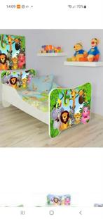 Leuk kinderbedje met jungle thema, Ophalen, Gebruikt, 70 tot 85 cm, Lattenbodem