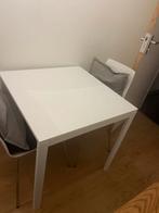 White Ikea Kitchen Table, Huis en Inrichting, Tafels | Sidetables, Ophalen, 50 tot 75 cm, Rechthoekig, 50 tot 100 cm