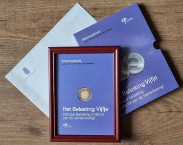 5 Euro 2006 - Belasting Vijfje in lijst met ongeopende brief beschikbaar voor biedingen