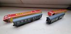 Trix Express 2 personenwagons met verlichting, Gebruikt, Gelijkstroom, Trix, Wagon