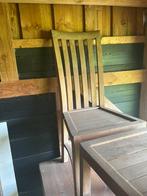 4 stoelen Teakhout, Ophalen, Gebruikt, Bruin, Vier