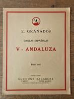 Enrique Granados - Danzas Españolas - V. Andaluza, Gebruikt, Ophalen of Verzenden, Artiest of Componist, Piano