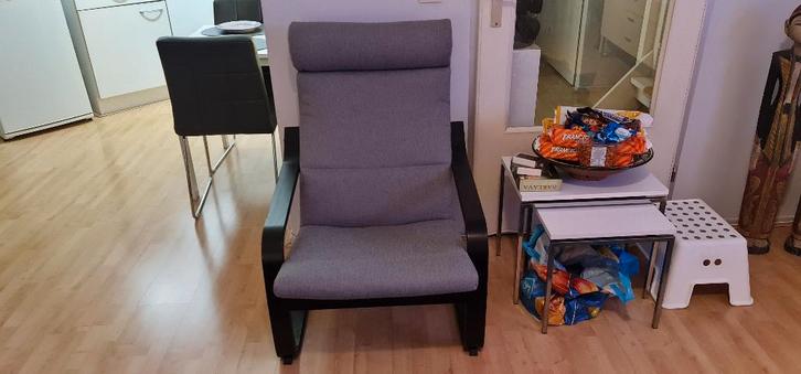 Fauteuil modern, Huis en Inrichting, Fauteuils, Zo goed als nieuw, Hout, Stof, 50 tot 75 cm, 75 tot 100 cm, Ophalen
