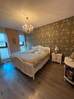 Romantisch tweepersoonsbed 180x200 elektrisch verstelbaar, Huis en Inrichting, Slaapkamer | Bedden, Ophalen, Wit, Tweepersoons