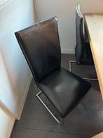 Eettafel stoelen leer (3), Huis en Inrichting, Stoelen, Ophalen, Zo goed als nieuw, Leer
