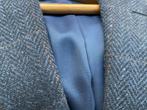 Tweed heren colbert maat 52, blauwe ruit, Ophalen of Verzenden, Zo goed als nieuw, Maat 52/54 (L), Blauw