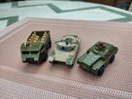 3 oude speelgoed legervoertuigen. Matchbox en Wheeler 1973, Ophalen of Verzenden, Landmacht, Nederland
