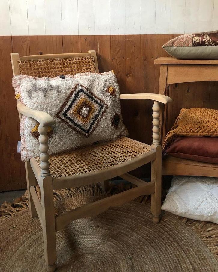 Webbing Stoel Vintage Brocante Stijl Antiek Stoel, Antiek en Kunst, Antiek | Meubels | Stoelen en Banken, Ophalen