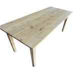 Eikenhouten eettafel, 200 cm of meer, 50 tot 100 cm, Rechthoekig, Eikenhout