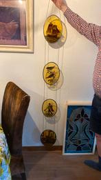 4x glas in lood, Antiek en Kunst, Ophalen of Verzenden