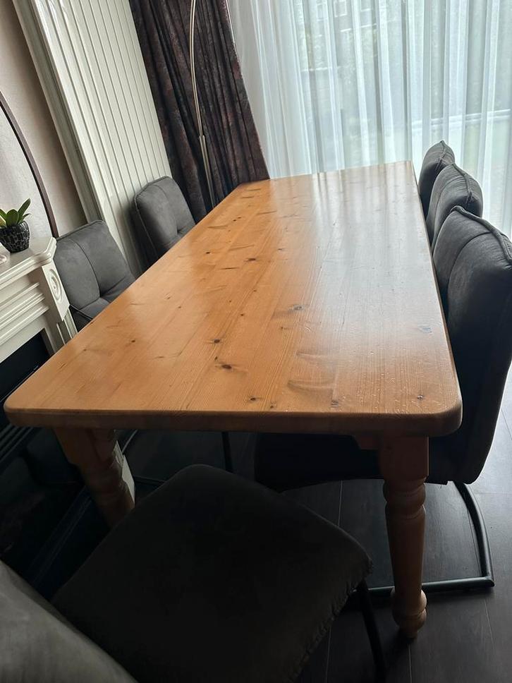 Grenen tafel, Huis en Inrichting, Tafels | Eettafels, Gebruikt, 50 tot 100 cm, 150 tot 200 cm, Vijf personen of meer, Rechthoekig