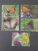 NL kaveltje postzegels gestempeld vlinders 2024, Ophalen of Verzenden, Na 1940, Gestempeld