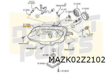 Mazda MX-5 (3/05-10/08) koplamp R (Xe) Origineel! NF7651031A beschikbaar voor biedingen