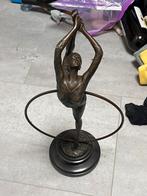 Bronzen beeldje beeld danseres ballerina 40 cm hoog, Ophalen of Verzenden, Zo goed als nieuw, Mens